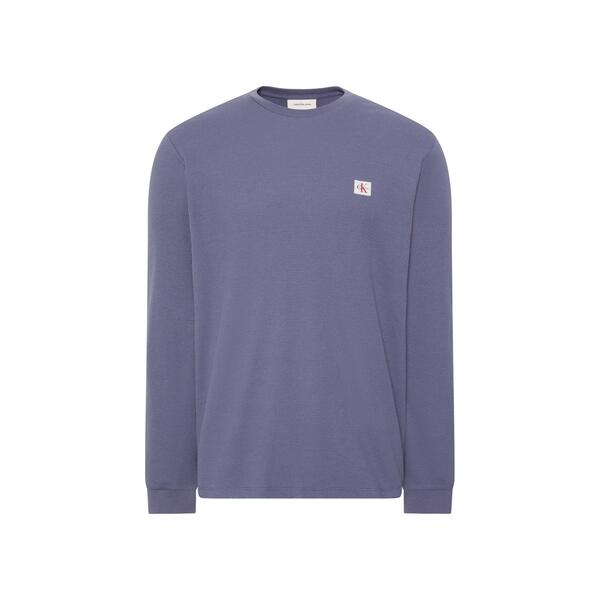 カルバンクライン メンズ トップス Tシャツ Calvin Klein Jeans Waffle Long Sleeve Top Blue Nomad ブルー｜ReVida 店