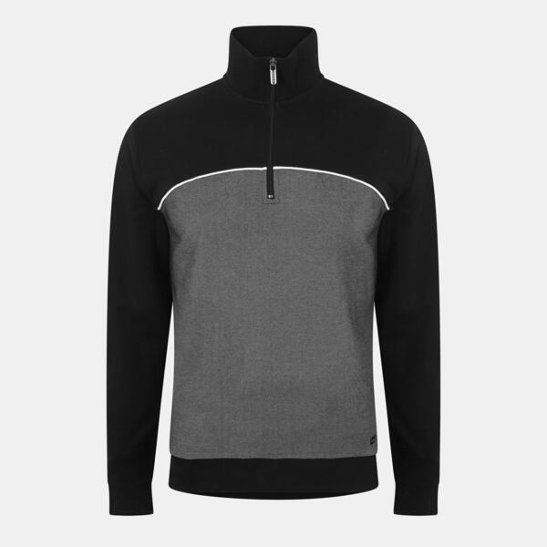 主任者 メンズ アウター パーカー・スウェット フリース Boss Men\u0027s Quarter-Zip Fleece Black 黒いこと