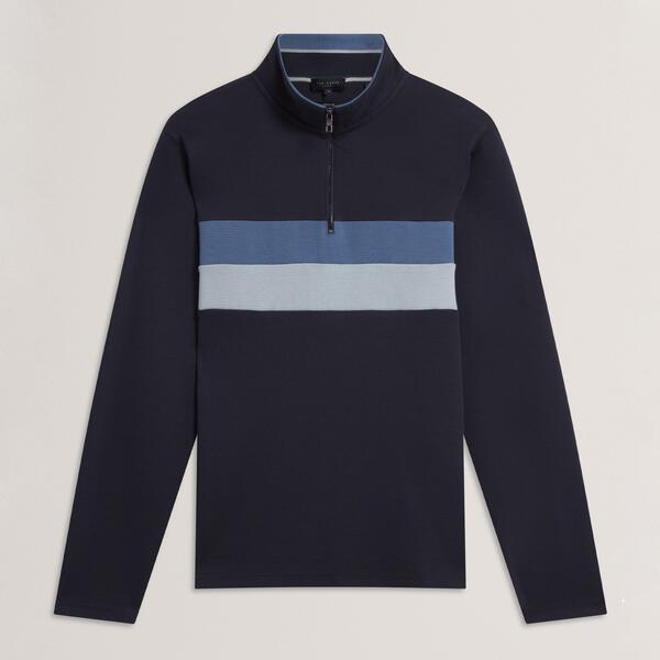 テッドベーカー メンズ アウター 編み物・ティーシャツ フリース Ted Baker Men\u0027s 1/4 Zip Fleece Navy 米国海軍
