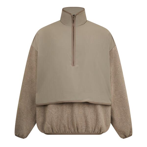フィアオブゴッド メンズ アウター パーカー・スウェット フリース Fear Of God Essentials Men\u0027s 1/4 Zip Fleece Dust/Hthr Grey 薄墨色