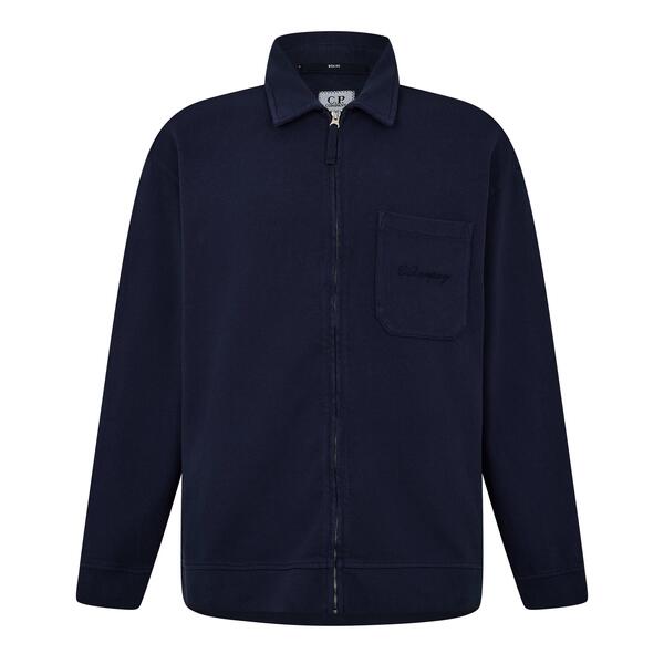 シーピーカンパニー メンズ アウター パーカー・スウェット フリース CP Company Men\u0027s 1/4 Zip Fleece Midnight 889