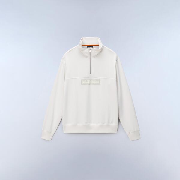 ナパピリ メンズ アウター パーカー・スウェット Napapijri Napa Box 1/4 Zip Mens White 白いこと