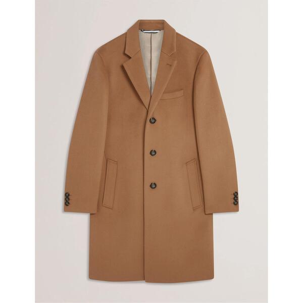 テッドベーカー メンズ アウター 上衣・上衣 厚地の外套 Ted Baker Men\u0027s City Overcoat Brown 赤銅色