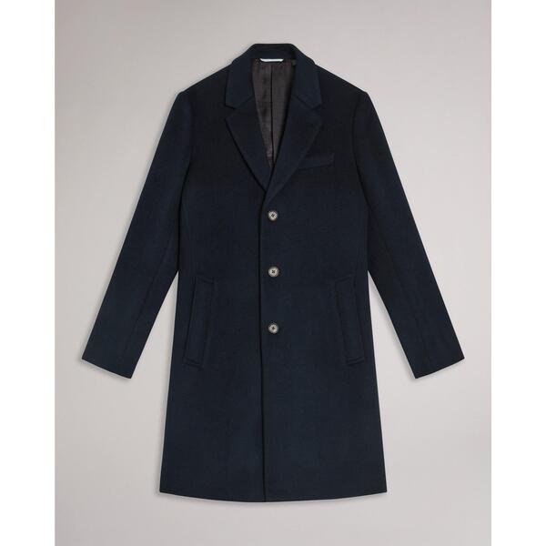 テッドベーカー メンズ アウター 上衣・上衣 厚地の外套 Ted Baker Men\u0027s City Overcoat Navy 米国海軍