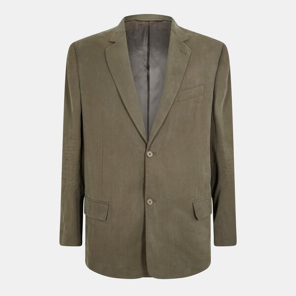 バレンシアガ メンズ アウター 上衣・上衣 スポーツジャケット Balenciaga Men\u0027structured Tailored Blazer Khaki カーキ