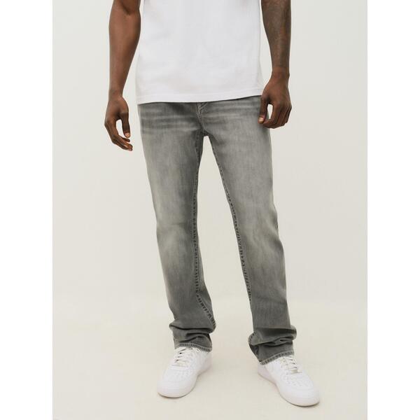 トゥルーレリジョン メンズ ボトムス ジーンズズボン下 引っ切り無い デニム True Religion Men\u0027s Ricky Straight Leg Jeans IFDG Chalk Grey 車輪止め