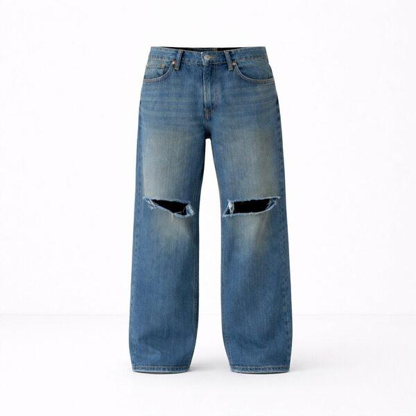ファイヤートラップ メンズ ボトムス ジーンズズボン下 引っ切りない デニム Firetrap Men\u0027s VinRip Straight Leg Jeans Vintage Wash