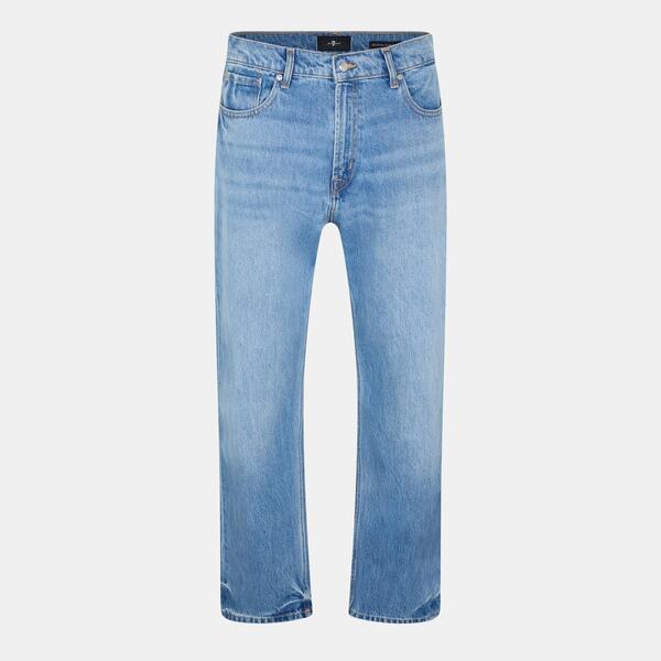 セブンフォーオールマンカインド メンズ ボトムス ジーンズズボン下 引っ切り無い デニム 7 For All Mankind Men\u0027s Modern Straight Leg Jeans Light Blue 青色