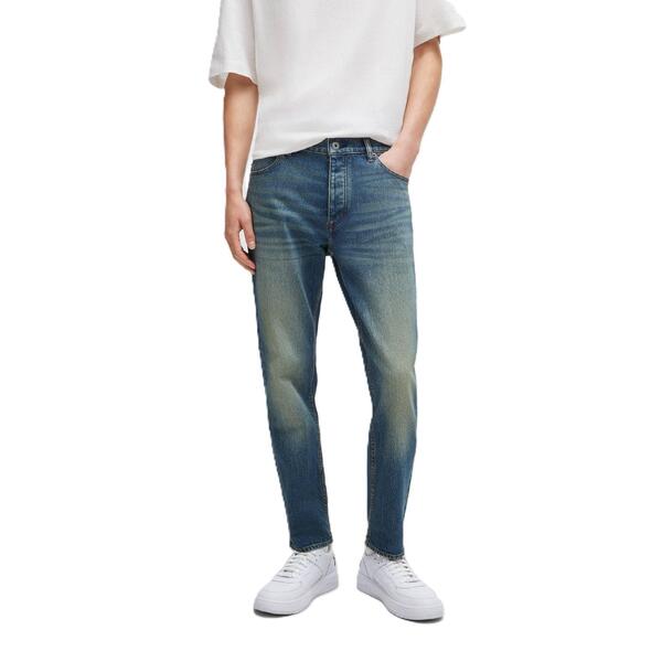 フューゴ メンズ ボトムス ジーンズズボン下 か細い相応う デニム Hugo Men\u0027s Brody Slim Fit Jeans Medium Blue 青碧