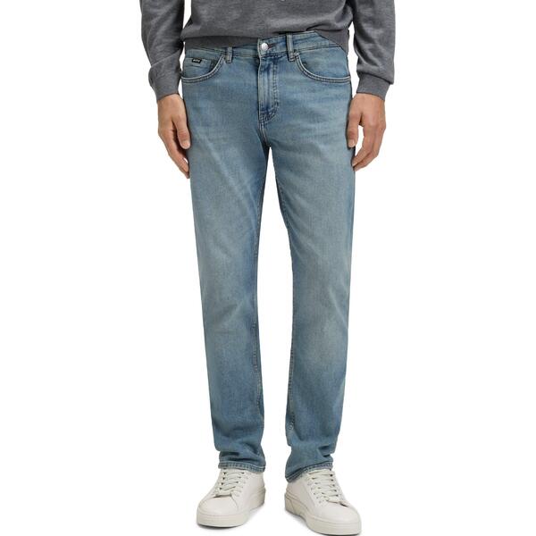 元締め メンズ ボトムス ジーンズズボン下 デニム Boss Men\u0027s H Delaware Jeans Bright Blue 青み