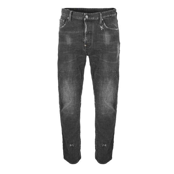 ディースクエアード メンズ ボトムス ジーンズズボン下 引っ切り無い デニム DSquared2 Men\u0027straight Leg Jeans Black 黒いこと
