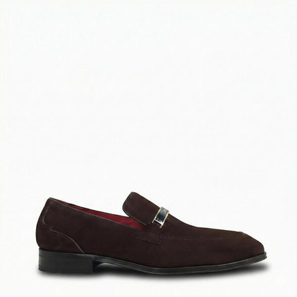 ジェフリーウェスト メンズ シューズ 置き目毛皮 Jeffery West Men\u0027s Loafers Dk Brn Sued