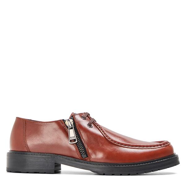 モスキーノ メンズ シューズ 置き目毛皮 Moschino Men\u0027s Loafers Brown 赤銅色