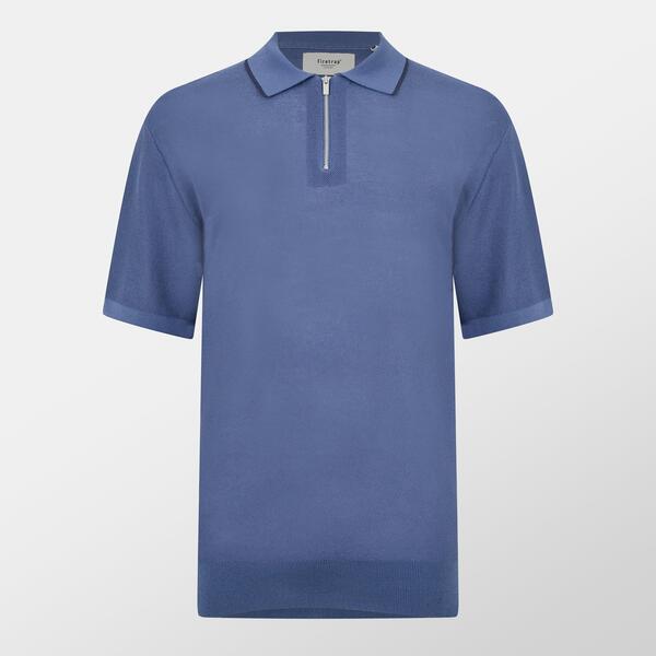 ファイヤートラップ メンズ アウター 編み物・プルオーバー スポーツシャツ Firetrap Mens Knitted Polo Air force blue 青碧