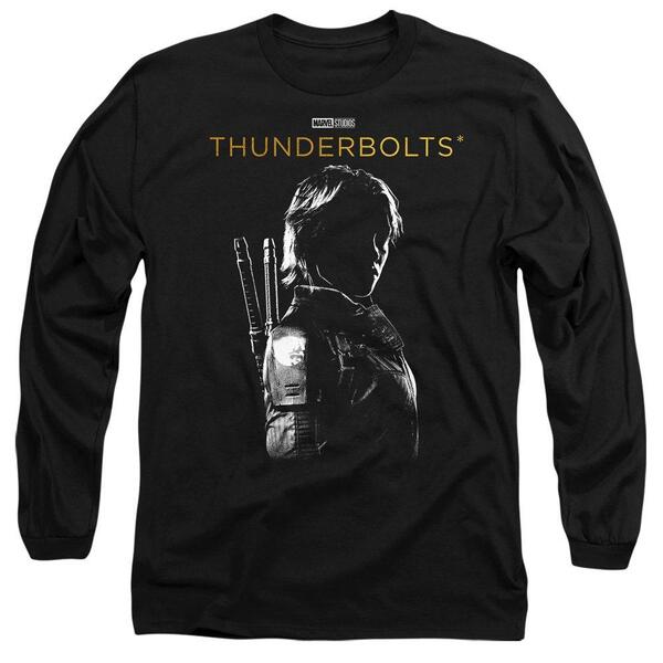 マーベル メンズ トップス ティーシャツ Marvel Thunderbolts Yelena Belova Highlight Long Sleeve T Black 黒いこと