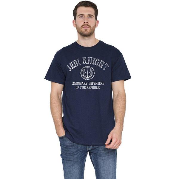 はやりっ児 ウォーズ メンズ トップス ティーシャツ 綿織物 Star Warstar Wars Jedi Knight Collegiate Cotton Mens T-Shi Navy 米国海軍