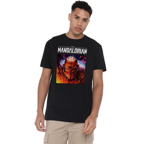 はやりっ児 ウォーズ メンズ トップス ティーシャツ Star Warstar Wars Mandalorian Armorer Unisex T-Shirt Black 黒いこと