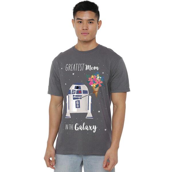 はやりっ児 ウォーズ メンズ トップス ティーシャツ Star Warstar Wars MotherS Day Greatest Mum In The Galaxy Charcoal 濃灰色