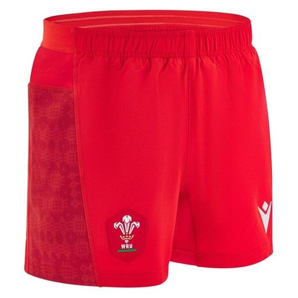 マクロン メンズ ボトムス 二分の一ズボン下・さる股引き 遊撃手ズボン下 Macron Mens Macron Wales Rugby Home Shorts 25/26 Red 赤いこと