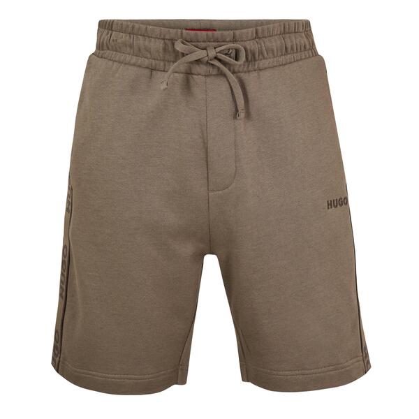 フューゴ メンズ ボトムス ハーフパンツ・ショーツ ショートパンツ ロゴ Hugo Mens HUGO Bodywear Sporty Logo Shorts with Logo Tape Detail Beige 219 ベージュ｜ReVida 店