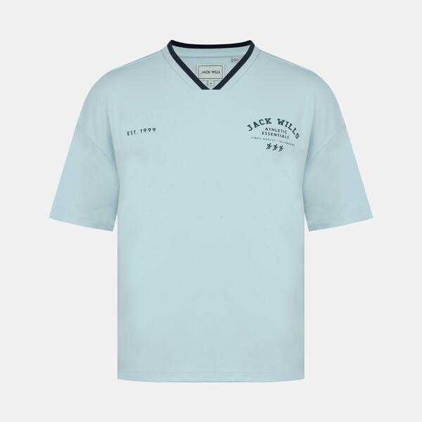 万力 濾過性病原体 メンズ トップス ティーシャツ Vのど首 Jack Wills Men\u0027s V-Neck Short Sleeve Oversized T-Shirt Baby Blue 青碧