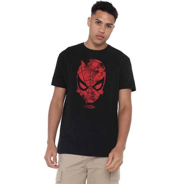 マーベル メンズ ボトムス 二分の一ズボン下・さる股引き プルオーバー Marvel Webhead T-Shirt Black 黒いこと