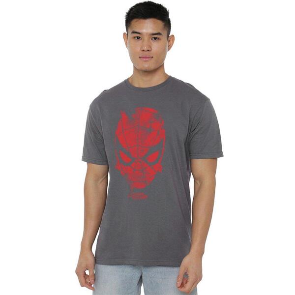 マーベル メンズ ボトムス 二分の一ズボン下・さる股引き プルオーバー Marvel Webhead T-Shirt Grey 薄墨色