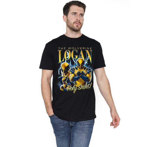 マーベル メンズ トップス ティーシャツ ブーツ Marvel DEADPOOL \u0026 WOLVERINE SNIKT LOGAN WOLVERINE BOOTLEG Black 黒いこと