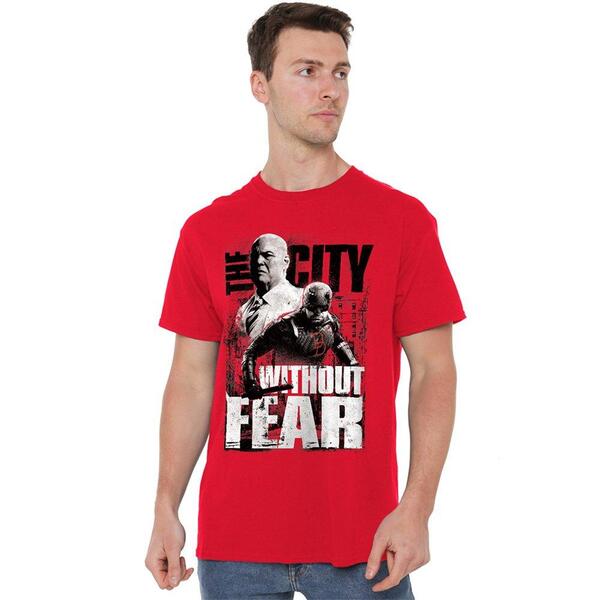 マーベル メンズ トップス ティーシャツ Marvel Daredevil Murdockingpin City Without Fear T Shired 赤いこと