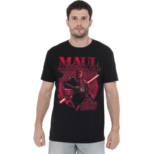 はやりっ児 ウォーズ メンズ トップス プルオーバー Star Wars Maul Shadow Lord Fear Is My Ally T Shirt Black 黒いこと