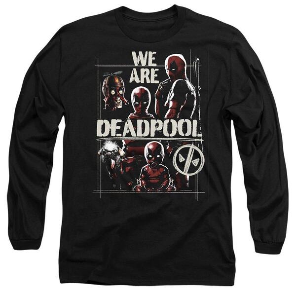 マーベル メンズ トップス ティーシャツ Marvel Deadpool Wolverine We Are Deadpoolong Sleeve T-S Black 黒いこと