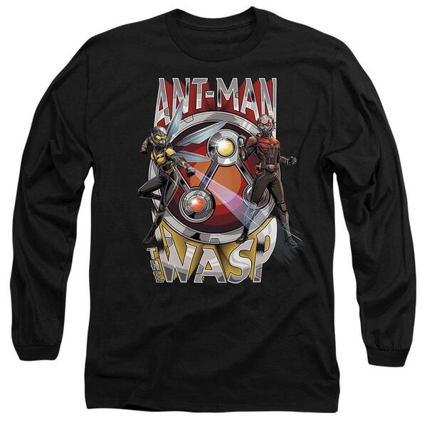 マーベル メンズ トップス ティーシャツ Marvel AntMan One Incheroes Long Sleeve T-Shirt Black 黒いこと