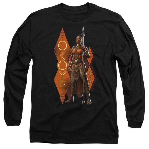 マーベル メンズ トップス ティーシャツ Marvel Black Panther: Wakanda Forever Okoye Long Sleeve T Black 黒いこと
