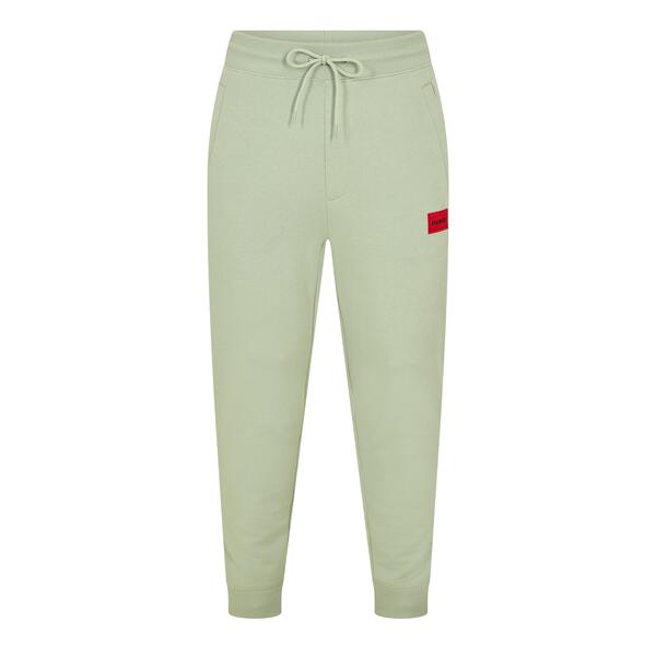 フューゴ メンズ ボトムス 心地よいズボン下 ジョガーパンツ フリース Hugo Men\u0027s Closed Hem Fleece Joggers Pastel Green 緑であること