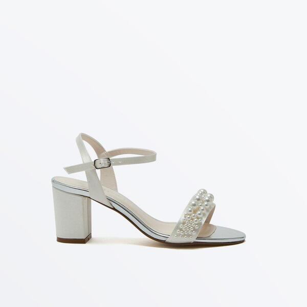 虹霓 レディース シューズ パンプス Rainbowomen\u0027s Block Court Shoes Ivory 象牙色