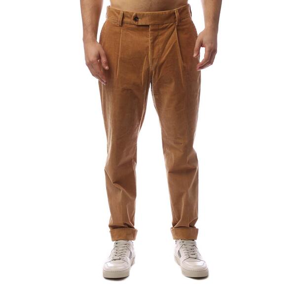 雇い主 メンズ ボトムス 心地好いズボン下 筋目 Boss Men\u0027s Perin Pleated Trousers Beige ベージュ