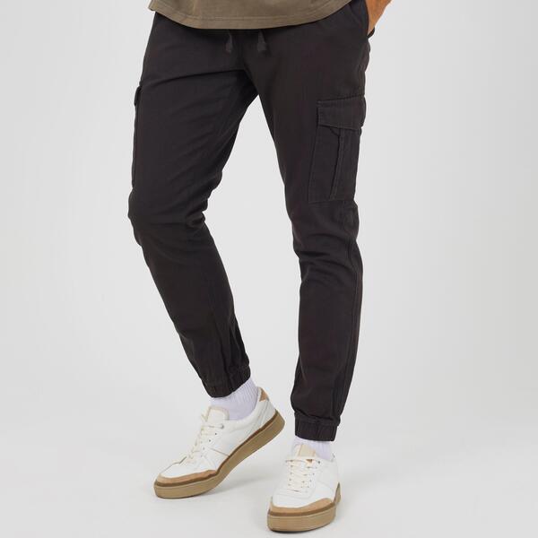 ブレーブソウル メンズ ボトムス 心地よいズボン下 Brave Soul Men\u0027s Twill Cuffed Trousers Dark Grey 薄墨色