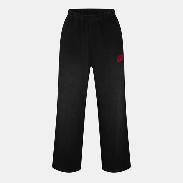 ビリオネアボーイズクラブ メンズ ボトムス カジュアルパンツ ジョガーパンツ ロゴ フリース Billionaire Boys Club Men'small Arch Logo Cuffed Fleece Joggers Washed Black ブラック｜ReVida 店