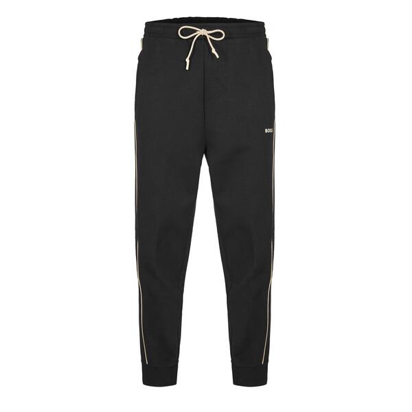 元締め メンズ ボトムス 心地好いズボン下 ジョガーパンツ フリース Boss Men\u0027s HBG Hadiko 1 Closed Hem Fleece Joggers Black 黒いこと