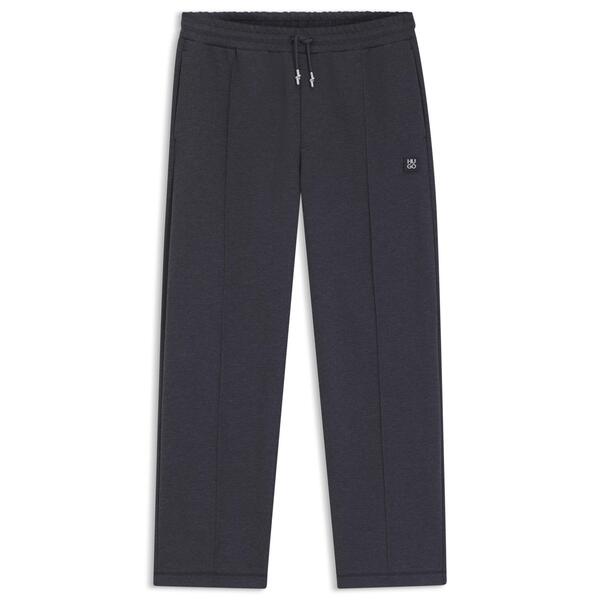 フューゴ メンズ ボトムス 心地よいズボン下 ジョガーパンツ フリース Hugo Men\u0027s Dineto Red Closed Hem Fleece Joggers Grey 037 薄墨色