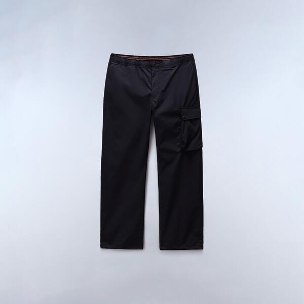 ナパピリ メンズ ボトムス 心地好いズボン下 伸び伸びする相応う Napapijri Men\u0027s Relaxed Fit Cargo Trousers Black Beauty 黒いこと