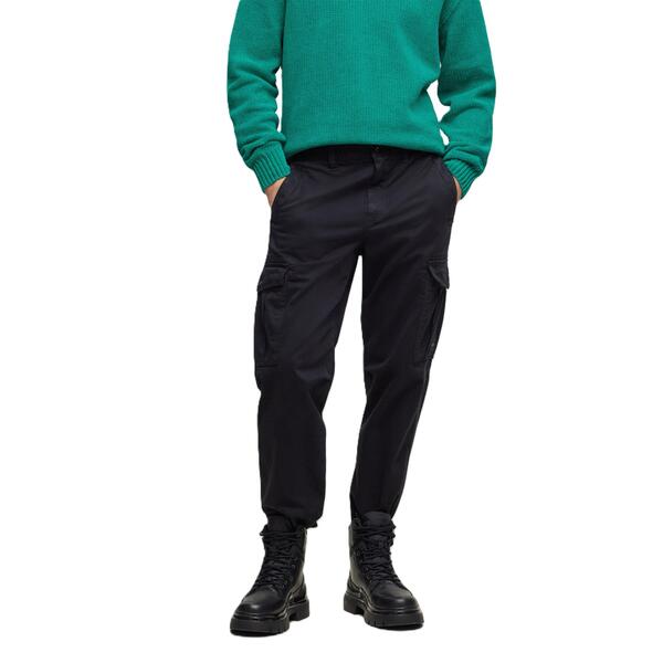 元締め メンズ ボトムス 心地好いズボン下 Boss Men\u0027sisla-5 Cargo Trousers Black 黒いこと