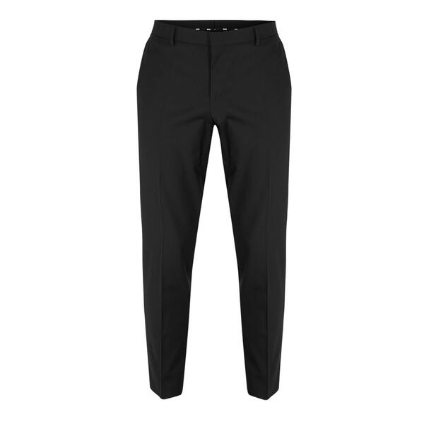 元締め メンズ ボトムス 心地好いズボン下 引っ切り無い Boss H-Leon-Mm-C-224 10245447 01 Straight Leg Trousers Mens Black 黒いこと