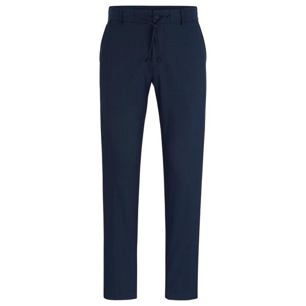 主任者 メンズ ボトムス 心地よいズボン下 引っ切り無い Boss Men\u0027s P Genius Rdspck Straight Leg Trousers Dark Blue 青色