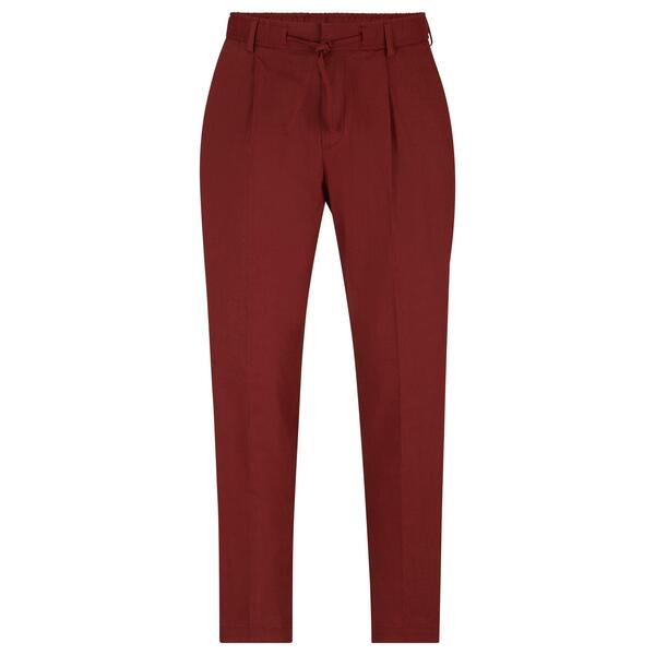 主任者 メンズ ボトムス 心地よいズボン下 引っ切り無い Boss Men\u0027s Perin Rds Wg Straight Leg Trousers Open Brown 赤銅色