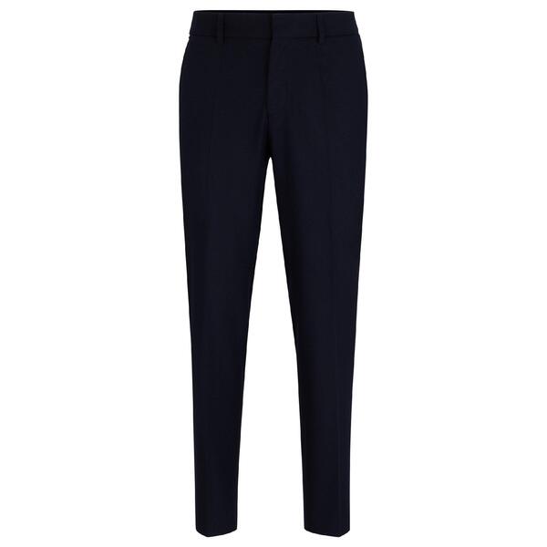 主任者 メンズ ボトムス 心地よいズボン下 引っ切り無い Boss Men\u0027s P Genius Cw Straight Leg Trousers Dark Blue 青色