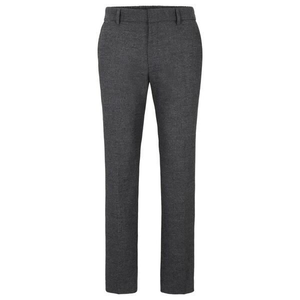 主任者 メンズ ボトムス 心地よいズボン下 引っ切り無い Boss Men\u0027s P Genius Cw Straight Leg Trousers Dark Grey 薄墨色