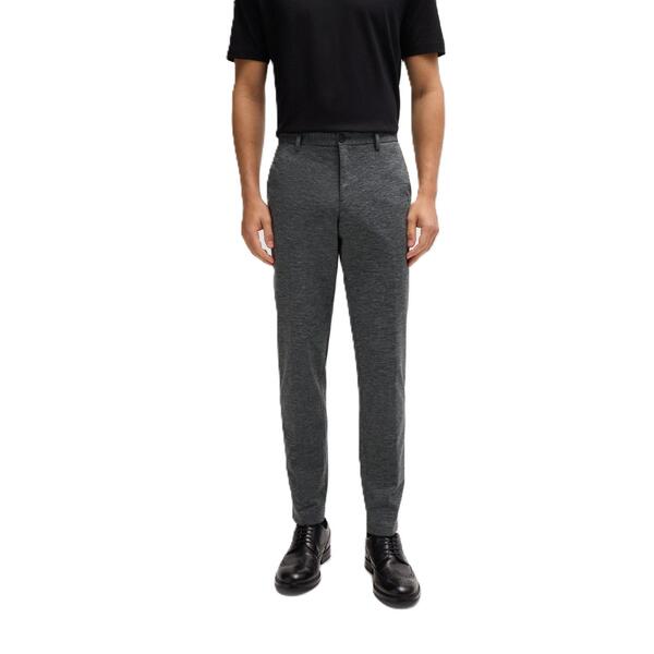 雇い主 メンズ ボトムス 心地好いズボン下 引っ切り無い Boss Men\u0027straight Leg Trousers Dark Grey 薄墨色