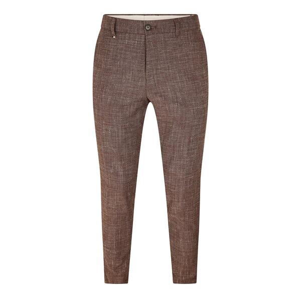 主任者 メンズ ボトムス 心地よいズボン下 引っ切り無い Boss Men\u0027s C Geniustraight Leg Trousers Dark Brown 赤銅色
