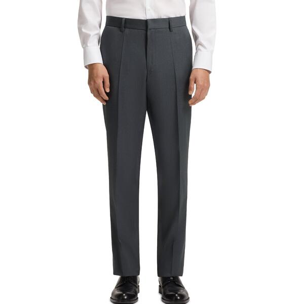 主任者 メンズ ボトムス 心地よいズボン下 引っ切り無い Boss Men\u0027s H Lenon Straight Leg Trousers Dark Grey 薄墨色